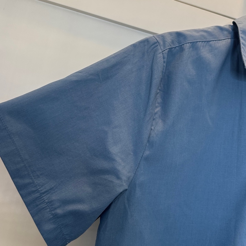 Volcom Blue Casual Button Down Shirt Large - Picture 4 of 8